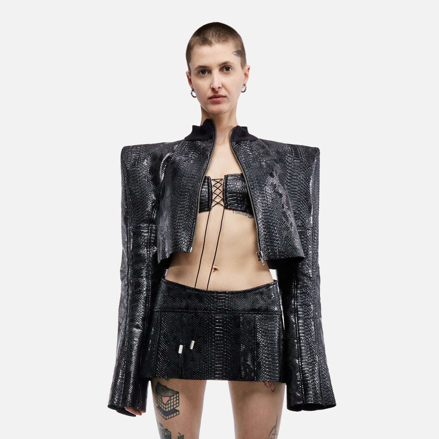 SHOULDERS SNAKE JACKET