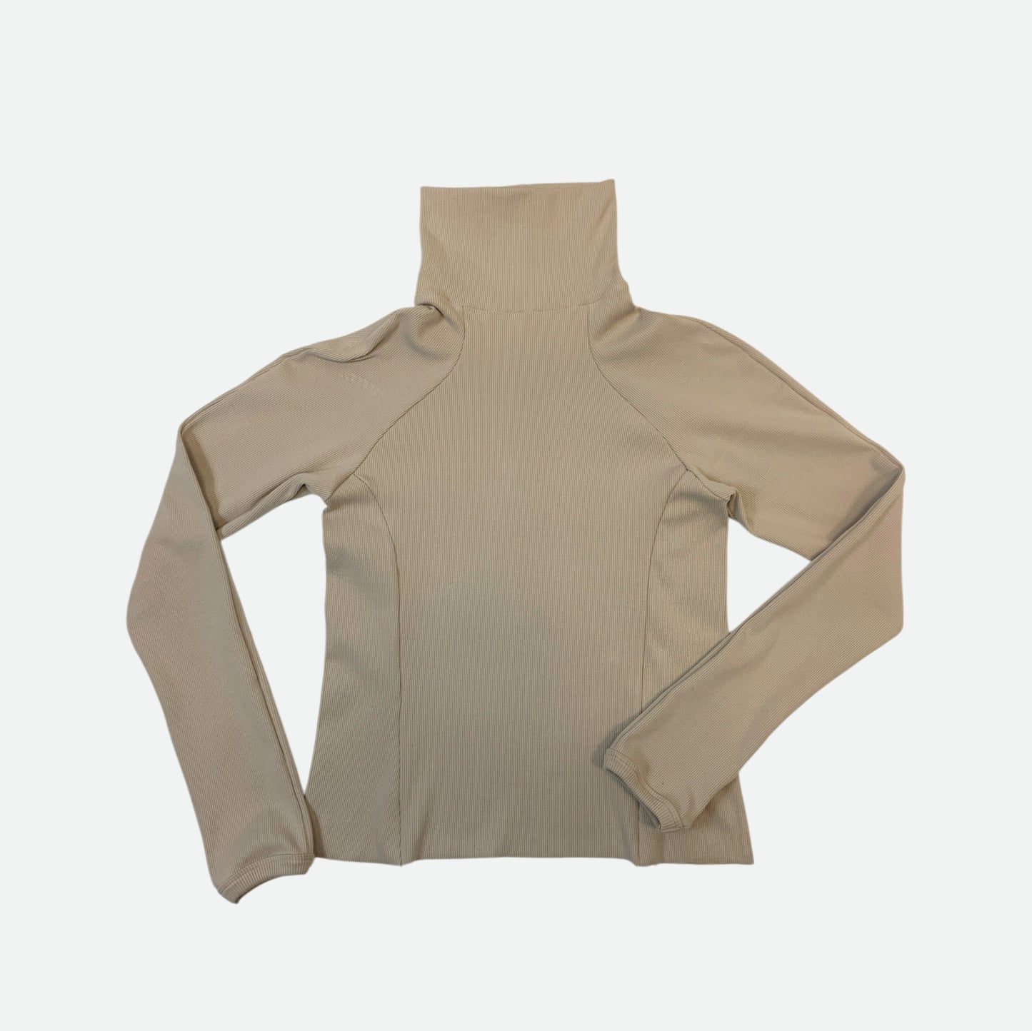 HIGH COLLAR RIB SWEAT