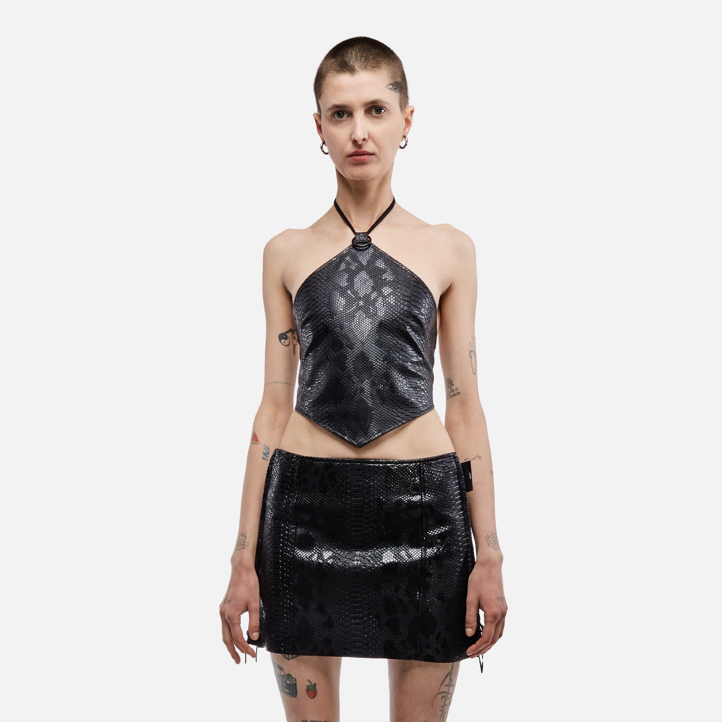 PINK SNAKE ROMBO TOP BY Nur Hektor