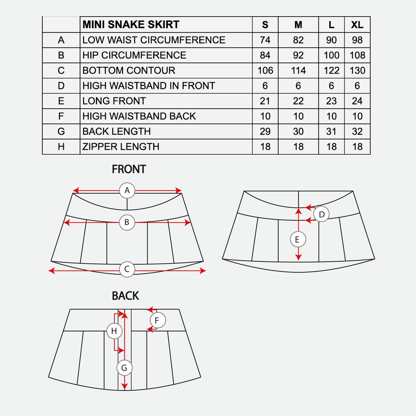 SNAKE MINI SKIRT
