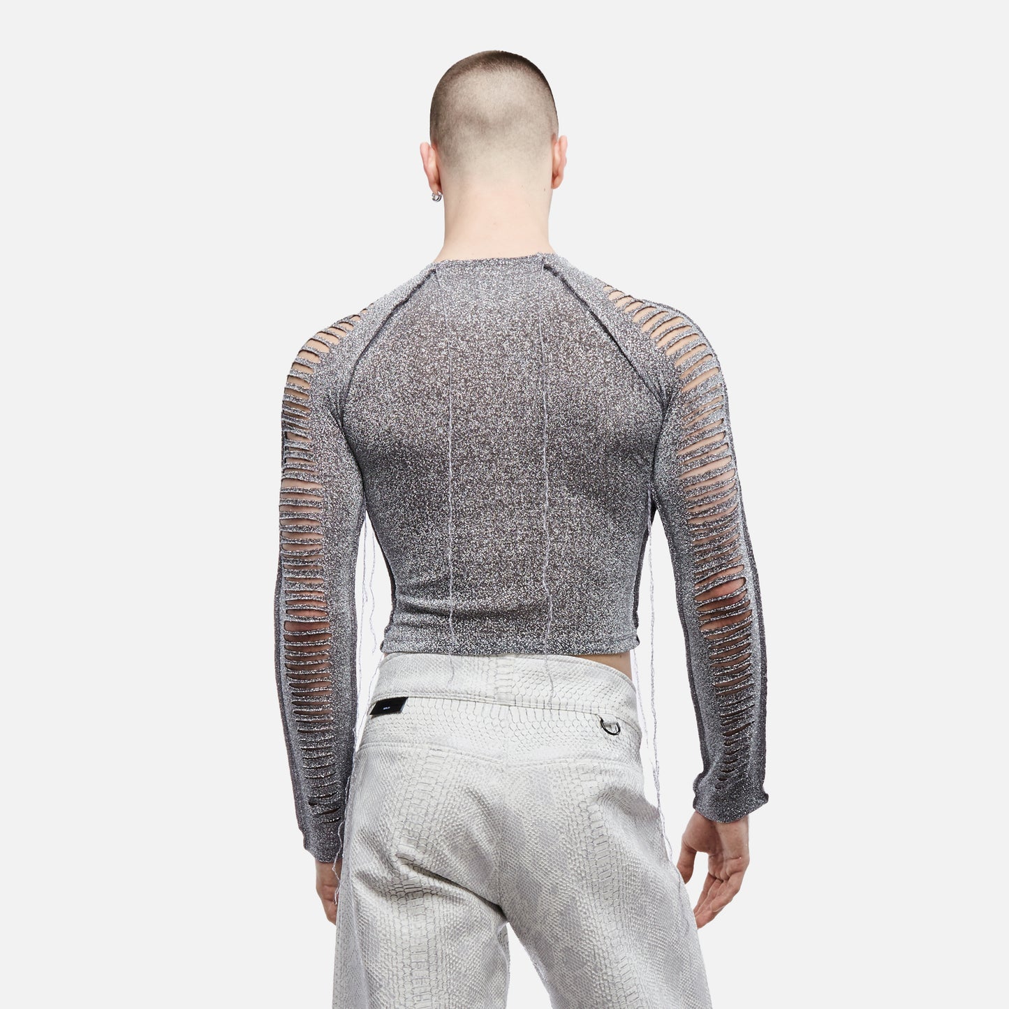 SLICED LONG SLEEVE T-SHIRT Futuristic sparkle FABRIC BY NUR HEKTOR