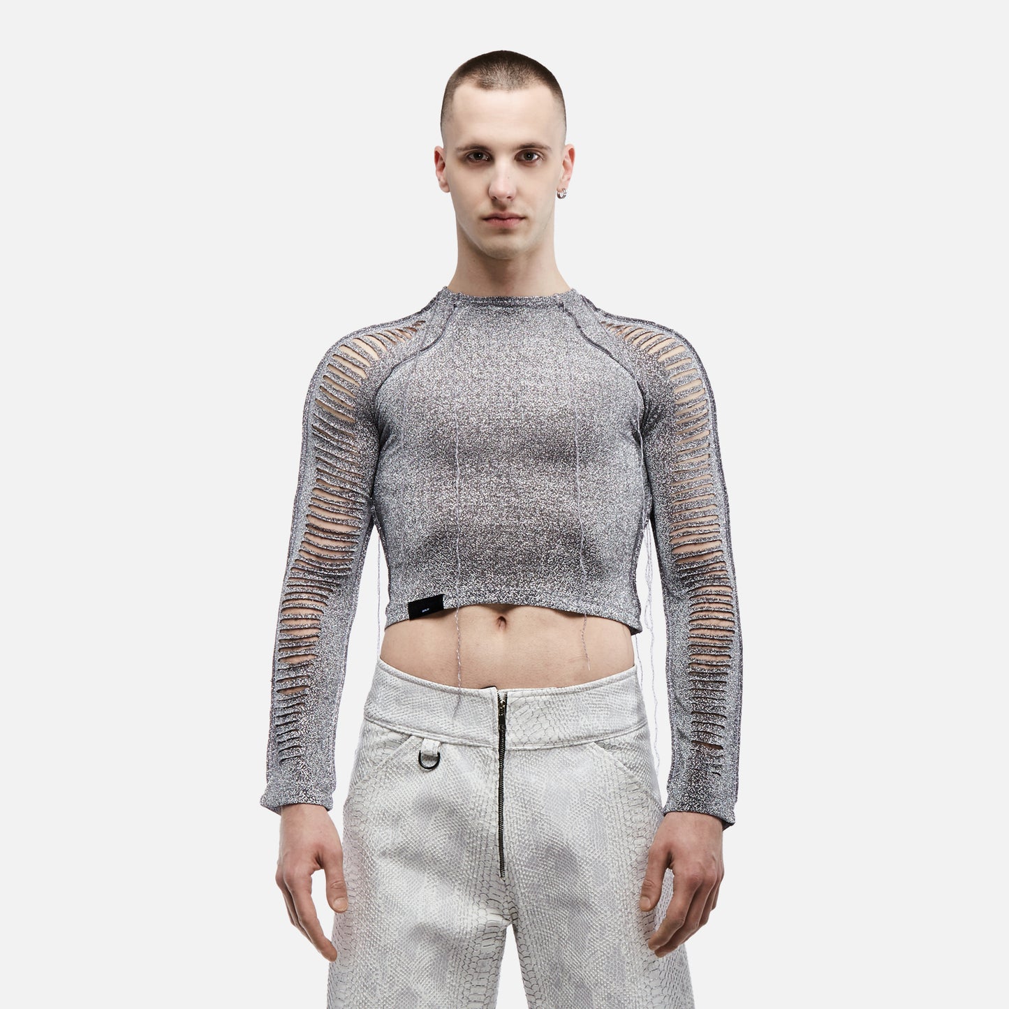 SLICED LONG SLEEVE T-SHIRT Futuristic sparkle FABRIC BY NUR HEKTOR