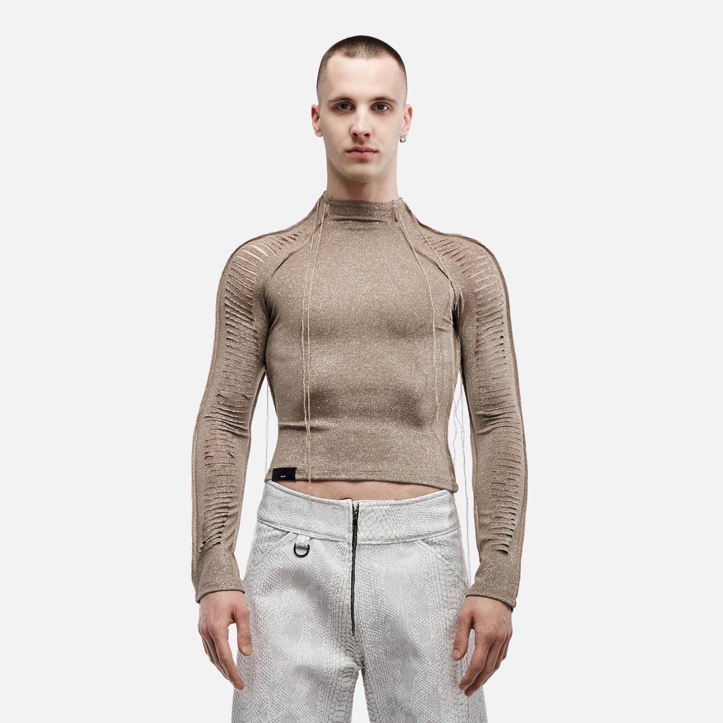 SLICED LONG SLEEVE T-SHIRT Futuristic sparkle FABRIC BY NUR HEKTOR
