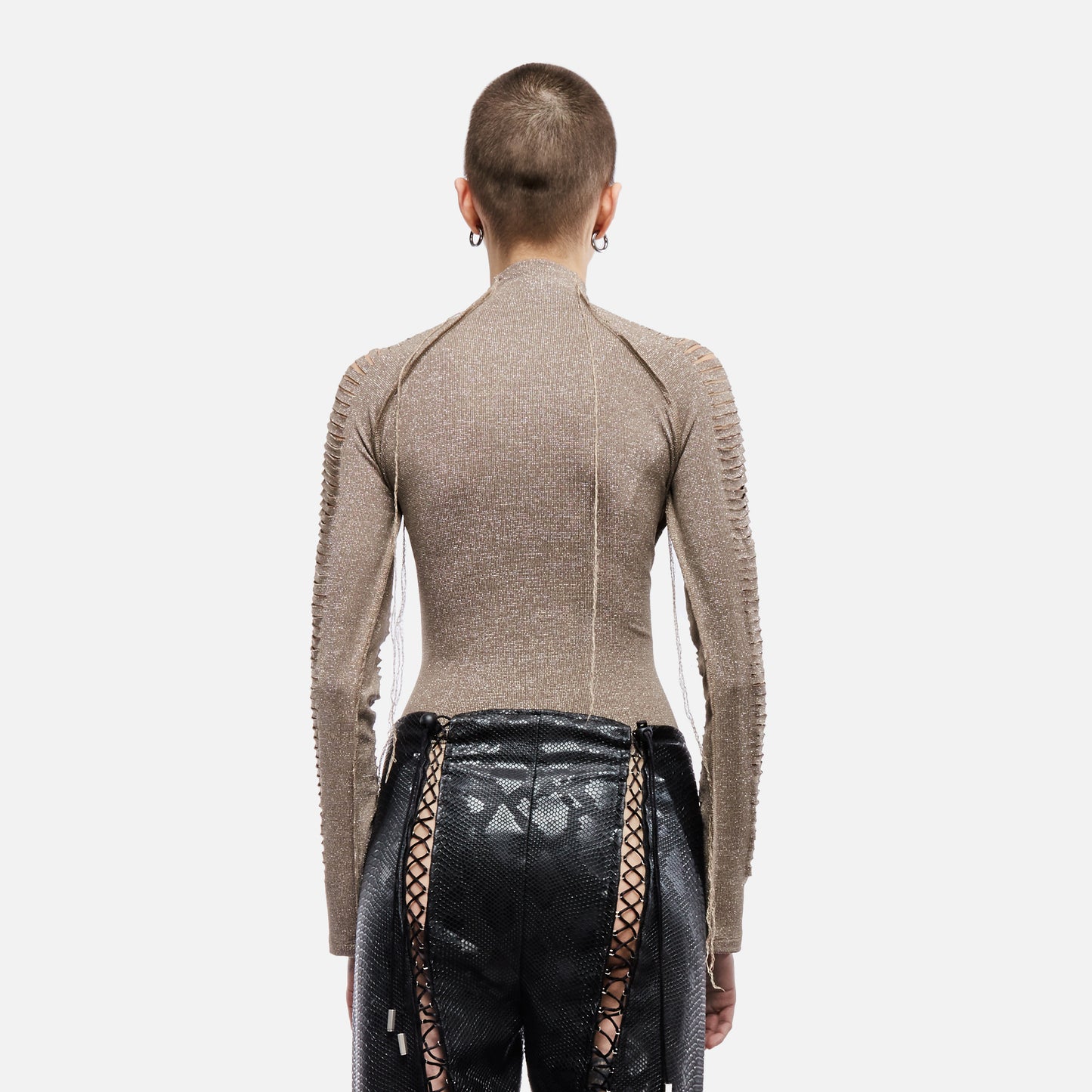 SLICED LONG SLEEVE T-SHIRT Futuristic sparkle FABRIC BY NUR HEKTOR
