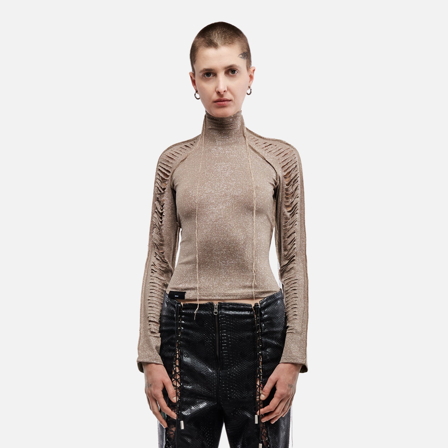 SLICED LONG SLEEVE T-SHIRT Futuristic sparkle FABRIC BY NUR HEKTOR