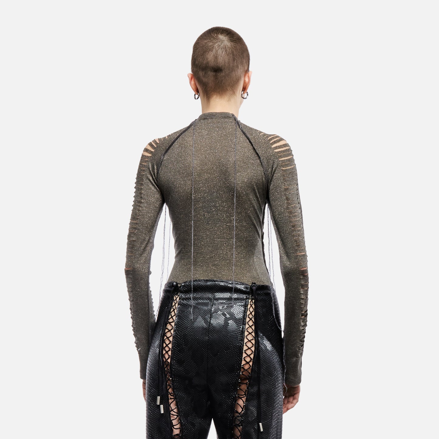 SLICED LONG SLEEVE T-SHIRT Futuristic sparkle FABRIC BY NUR HEKTOR
