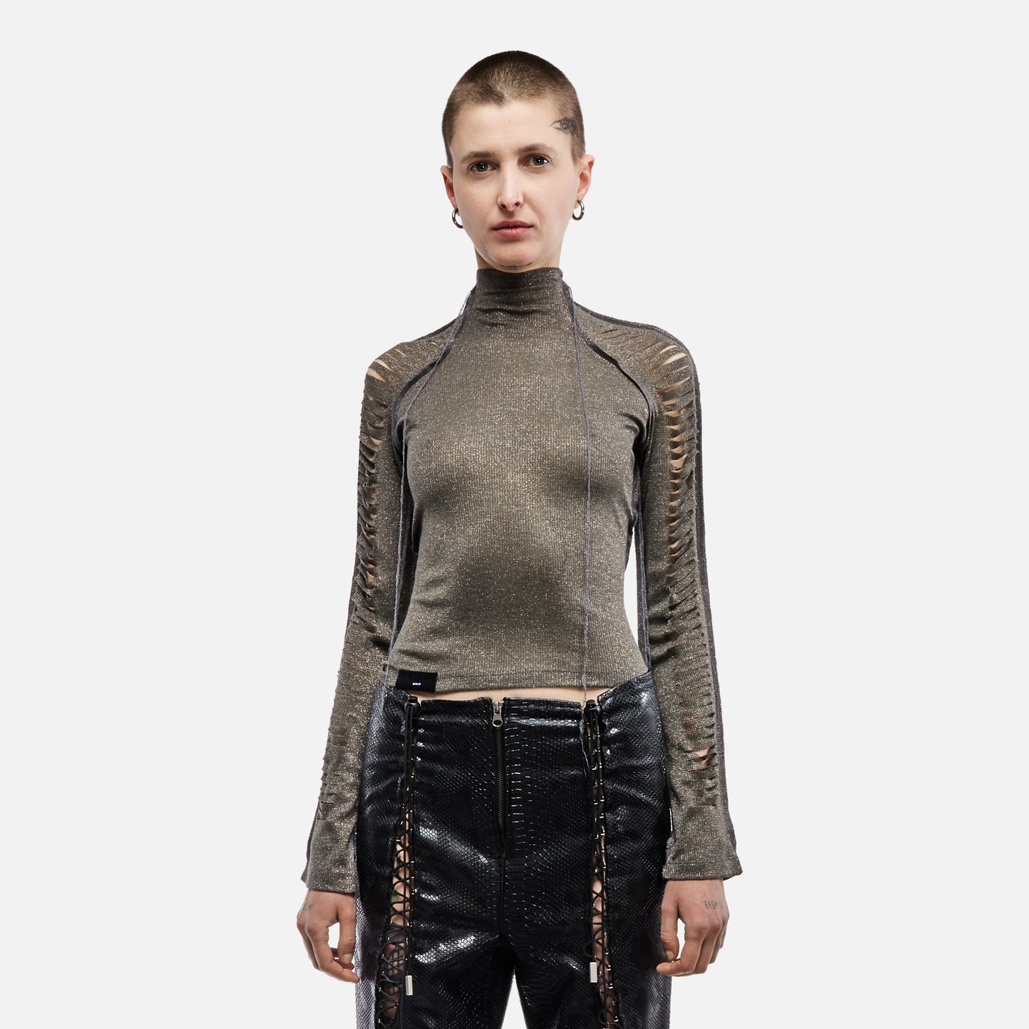 SLICED LONG SLEEVE T-SHIRT Futuristic sparkle FABRIC BY NUR HEKTOR