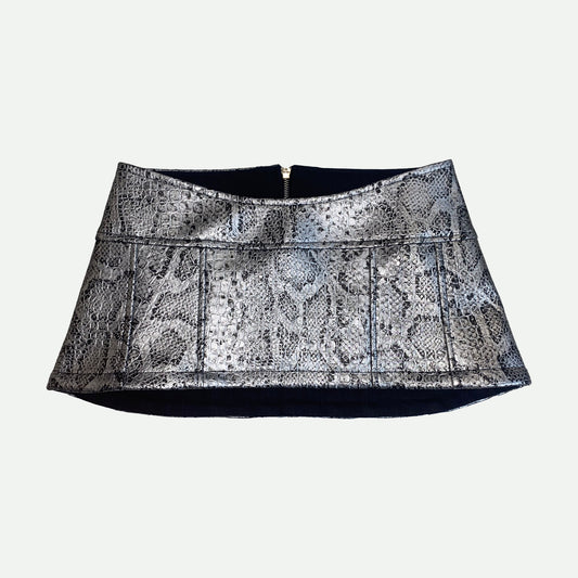 SNAKE MINI SKIRT SILVER NUR HEKTOR
