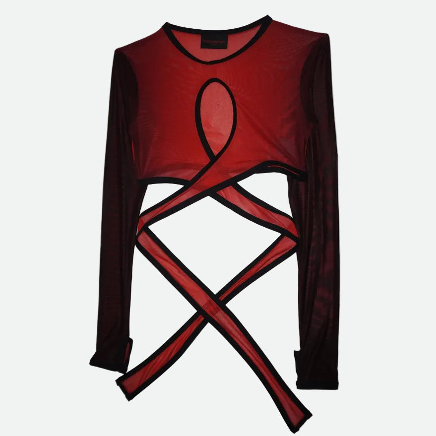 X-mesh-top-long-sleeves-red-and-black-NurHektor-Berlin
