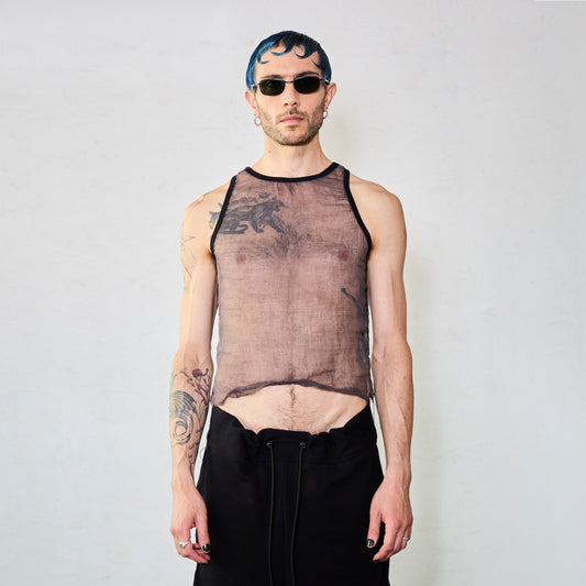 GAUZE TANK TOP